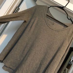 Grey long sleeve top